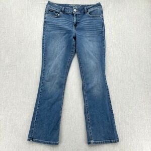 Maurices Jeans Women 12 Blue mjeans Mid Rise Bootcut Stretch Denim Classic